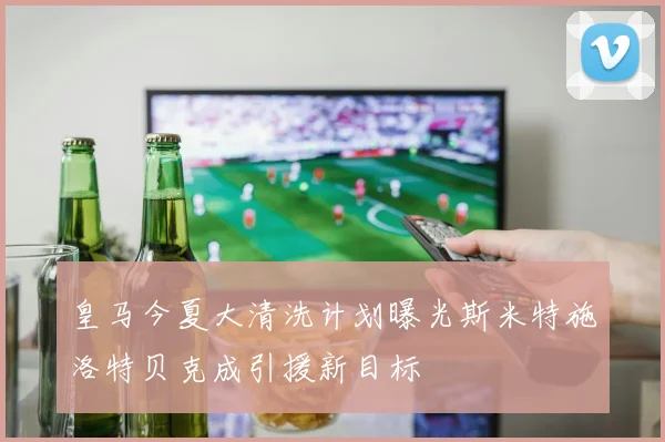 皇马今夏大清洗计划曝光斯米特施洛特贝克成引援新目标